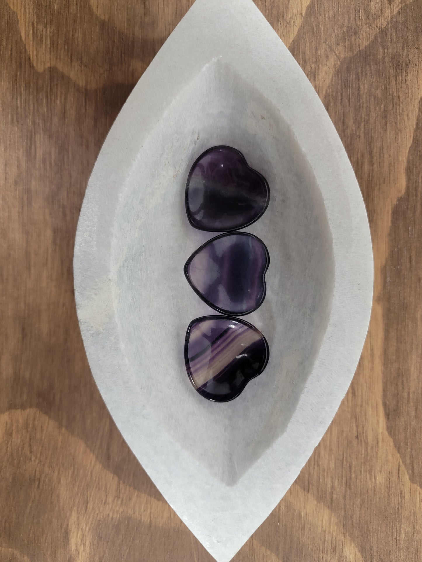 Fluorite Heart Offering Bowl