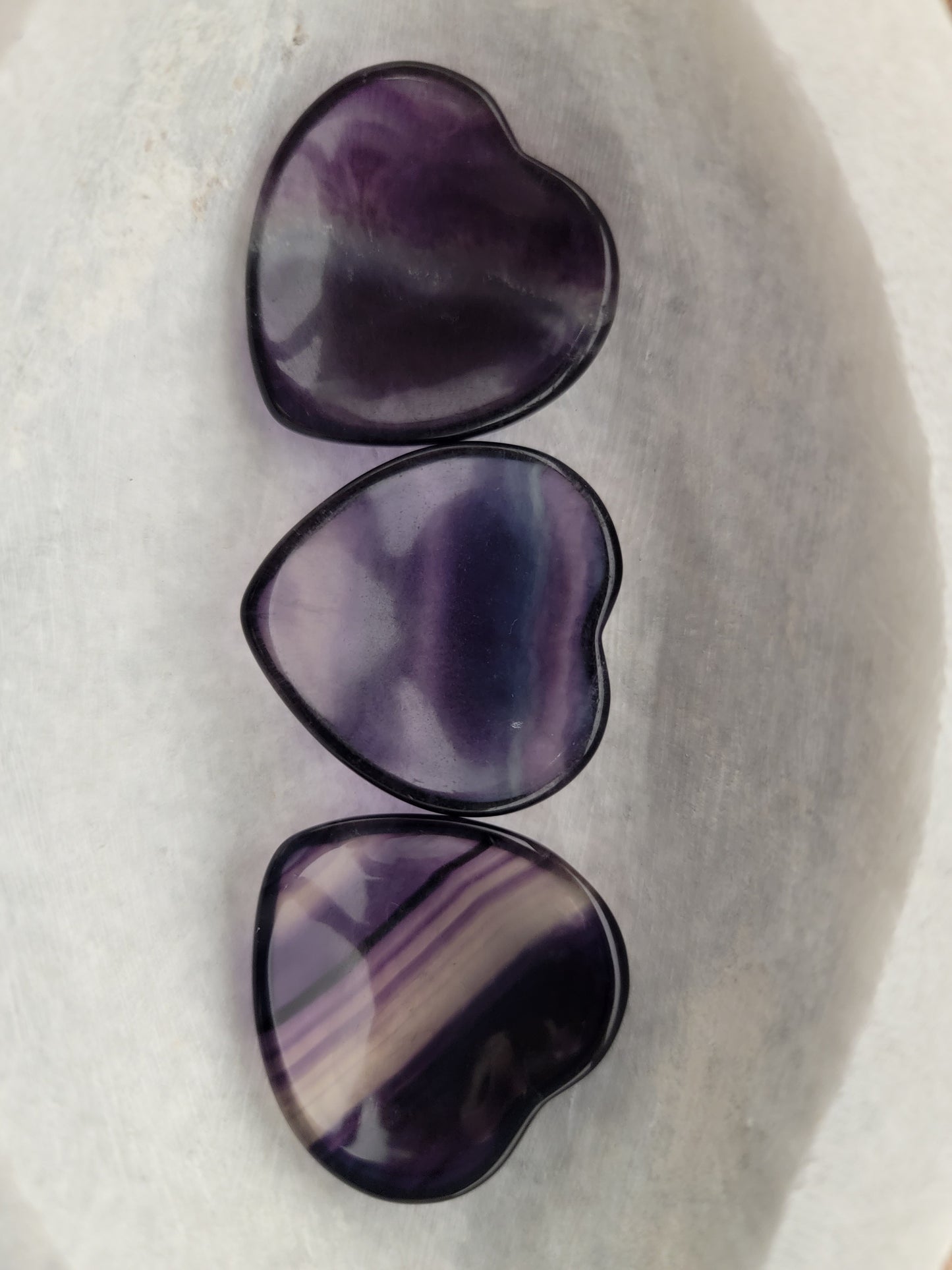 Fluorite Heart Offering Bowl