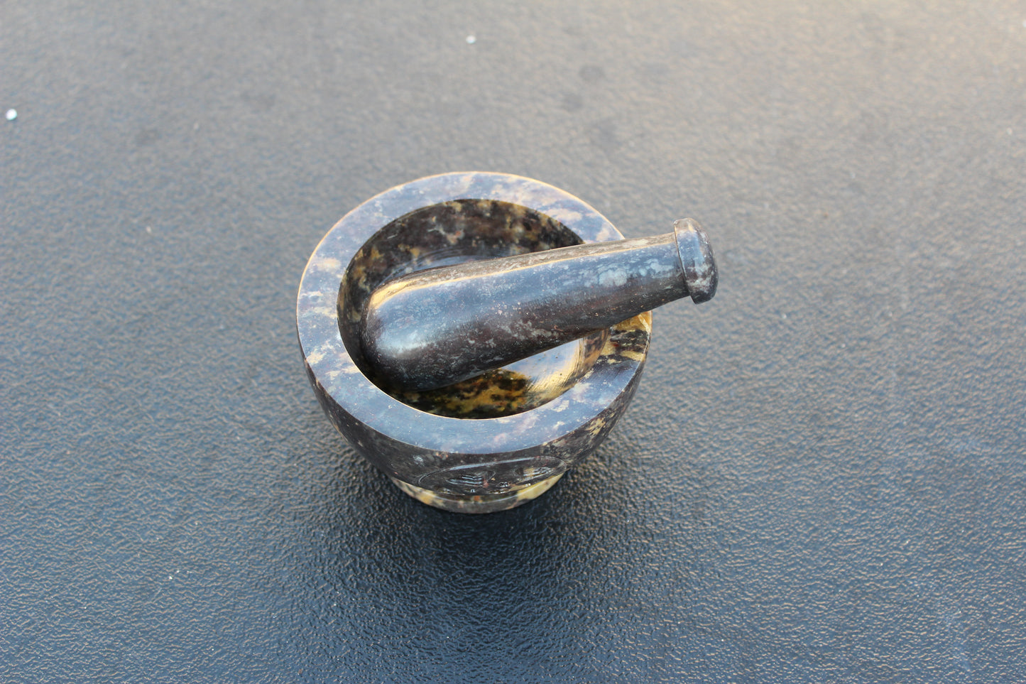 Mortar and Pestle-Soap Stone-Carved Pentacle