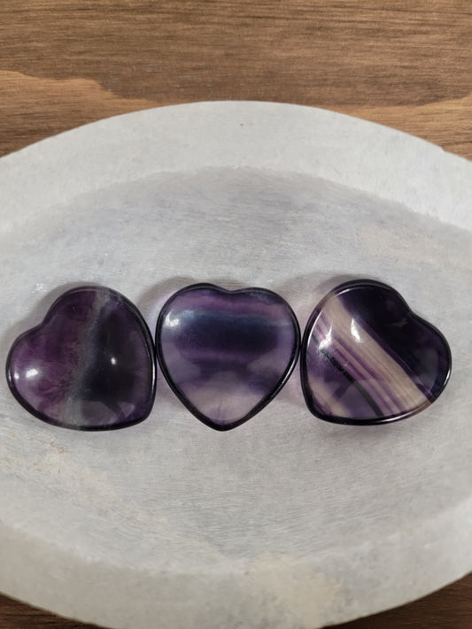 Fluorite Heart Offering Bowl