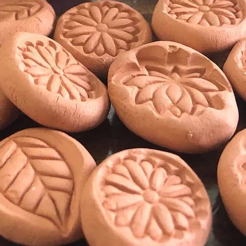Stamped Clay Diffuser Stones
